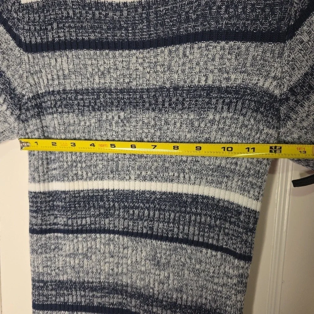 Y2K Women's‎ striped knit Mini whimsy sweater Dress Small